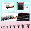 Picture of VAVALASH DIY Lash Extension Kit Individual Cluster Lashes Kit with 280 PCS 9-16mm Mix Lash Clusters Lash Bond and Seal, Lash Remover, Lash Applicator for DIY Eyelash Extensions at Home（Kit-50D）