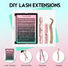 Picture of VAVALASH DIY Lash Extension Kit Individual Cluster Lashes Kit with 280 PCS 9-16mm Mix Lash Clusters Lash Bond and Seal, Lash Remover, Lash Applicator for DIY Eyelash Extensions at Home（Kit-30D）