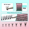 Picture of VAVALASH DIY Lash Extension Kit Individual Cluster Lashes Kit with 280 PCS 9-16mm Mix Lash Clusters Lash Bond and Seal, Lash Remover, Lash Applicator for DIY Eyelash Extensions at Home（Kit-30D）