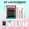 Picture of VAVALASH DIY Lash Extension Kit Individual Cluster Lashes Kit with 280 PCS 10-16mm Mix Lash Clusters Lash Bond and Seal, Lash Remover, Lash Applicator for DIY Eyelash Extensions at Home（Kit-40D+50D）