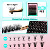 Picture of VAVALASH DIY Lash Extension Kit Individual Cluster Lashes Kit with 280 PCS 10-16mm Mix Lash Clusters Lash Bond and Seal, Lash Remover, Lash Applicator for DIY Eyelash Extensions at Home（Kit-40D+50D）