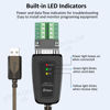 Picture of DTech USB to Serial Adapter, RS422 RS485 R232 to USB Cable (3 in 1 Interface) Supports DC 5V with Breakout Board LED Lights for Multi-Kind Control Devices Windows 11 10 8 7 XP Mac (1.5ft)