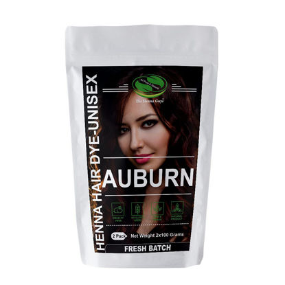 Picture of Henna Hair & Beard Dye - 100% Natural & Chemical Free - The Henna Guys (2 Pack, Auburn)