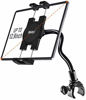 Picture of woleyi Spinning Bike Tablet Mount, Gooseneck Indoor Stationary Exercise Bike Phone iPad Holder, Treadmill Elliptical Handlebar Stand for iPad Pro 9.7, 11, 12.9/Air/Mini, Galaxy Tabs, More 4-13" Device