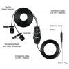 Picture of Dual-Head Lapel Lavalier Microphone Lav Mic for Fuji Fujifilm X-T5 X-T4 X-T3 X-S10 X-T200 X-E4 X-H1 GFX 50R GFX 50S GFX 50S II, Canon T8i T7i T6s T6i T5i 80D SL3, Nikon D3500 D3300 D7500 D5600 & More