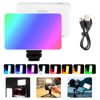 Picture of RGB LED Camera Video Light, Portable Rechargeable On-Camera LED Video Photography Lighting, RGB Camera LED Panel Light for Photography, Video, YouTube, TikTok Lighting | CRI95+ 2800K-6800K