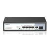 Picture of 4 Port Full Gigabit PoE Switch with Fiber Unmanaged, 5 Gigabit PoE+ Ports with 1 Gigabit Uplink Port, Total Power Budget 65W, 803.af/at Compliant, Rugged Metal Case, Work with IP Cameras VOIP Phones