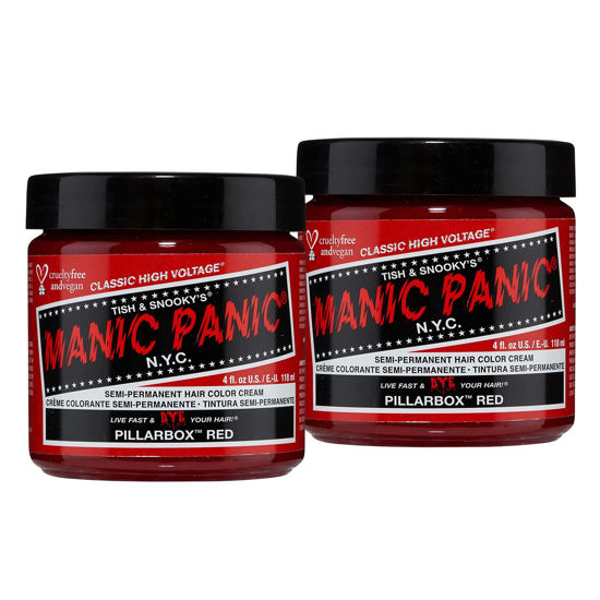 Tish & Snooky's Manic Panic Semi-Permanent Hair Color Cream, Pillarbox Red