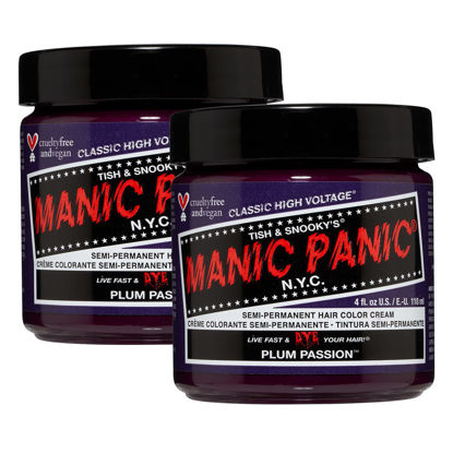 Picture of MANIC PANIC Plum Passion Hair Dye Classic 2 Pack