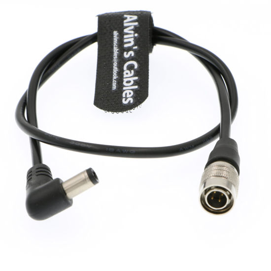 Picture of Alvin's Cables DC to Hirose 4 Pin Male Power Cable for Sound Devices 633| 644| 688 Zoom F8 Blackmagic Cinema Camera 4K 45CM|18inches