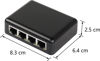 Picture of SinLoon RJ45 Network Splitter Adapter Gigabit,1000Mbps Ethernet Cable Splitter, Cat5,Cat6,Cat7,RJ45 Network Extension Connector,Four Devices Share The Internet at The Same Time (Black Gigabit 1 to 4)