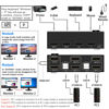 Picture of KVM Switch 2 Port, 4K@30Hz HDMI USB 2.0 Switcher 2 in 1 Out Or 2 in 2 Out for 2 Computers Share Keyboard Mouse and Monitor