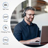 Picture of Leitner LH370 3-in-1 Wireless Office Headset with Mic - Computer, Telephone, and Cell Phone Headset - Single-Ear