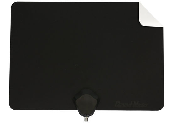 Picture of Channel Master Flatenna Ultra-Thin Indoor TV Antenna 35 Mile Range - Dual Sided Black or White - CM-4001HDBW