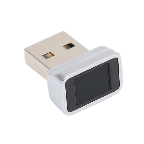 Picture of USB Fingerprint Reader, 360 Degree Detection 10 Fingerprints Self Learning Algorithm Computer USB Fingerprint Logger, 0.5 Seconds Fast Login Advanced Protection for PC Laptop