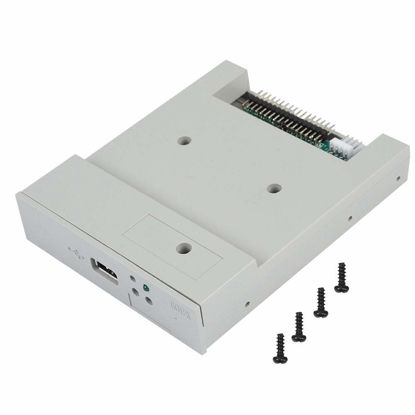 Picture of Wendry USB Floppy Emulator Built-in Memory 3.5in 1.44MB USB SSD Floppy Drive Emulator Plug and Play 34-pin Floppy Disk Drive Interface, 5V DC Power Supply