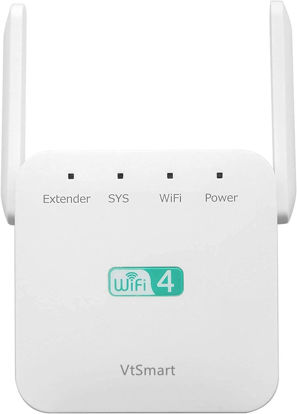 Picture of Extend Tecc, Extend Tecc WiFi Booster, Newest WiFi Booster 2023, WiFi Range Extender 300Mbps, Wireless Signal Repeater Booster 2.4 and 5GHz Dual Band 4 Antennas 360° Full Coverage