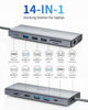 Picture of USB C Docking Station Dual Monitor, 14 in 1 USBC Triple Display Multiple Adapter, Portable Type C Hub with 2 HDMI, VGA,100W PD, Mic/Audio, SD/TF, Ethernet Ports Compatible for Dell/Surface/HP Laptops