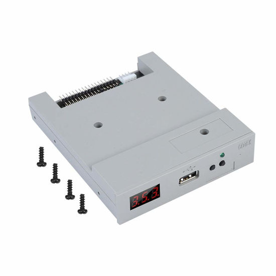 Picture of FAT32 Drive Emulator, SFR1M44-U100 3.5inch 1.44MB USB SSD Floppy Drive Emulator Set Including 1 USB Emulator and 3 Screws Handy Use Plug to Operate