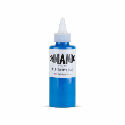 Picture of Dynamic Electric Blue Tattoo Ink Bottle 4oz