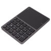 Picture of Lazmin112 Wireless Numeric Keypad, 22 Keys 2.4G Bluetooth Number Keyboard with Touchpad, Type C Interface, Support for Win, for iOS, for Android, for OS X Systems(Grey)