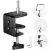 Picture of NEEWER Heavy Duty C Clamp with Mounting Column for Light Stand, Adjustable Metal Desk Clamp with 1/4" 3/8" Screws for Ring Light LED Video Light Camera, Max Load 44lb/20kg, ST-CCD1