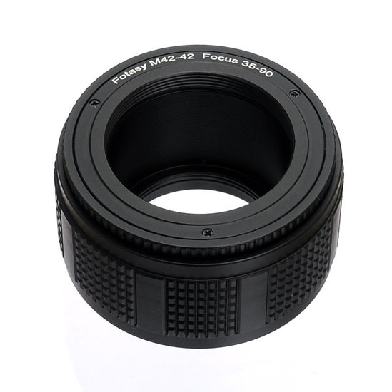 Picture of Fotasy 35-90mm M42 to M42 Lens Macro Helicoid Adapter, 42mm Focusing Helicoid Extention Tube, 35mm to 90mm, 55mm Max Movement, fits M42 Screw Mount Lens