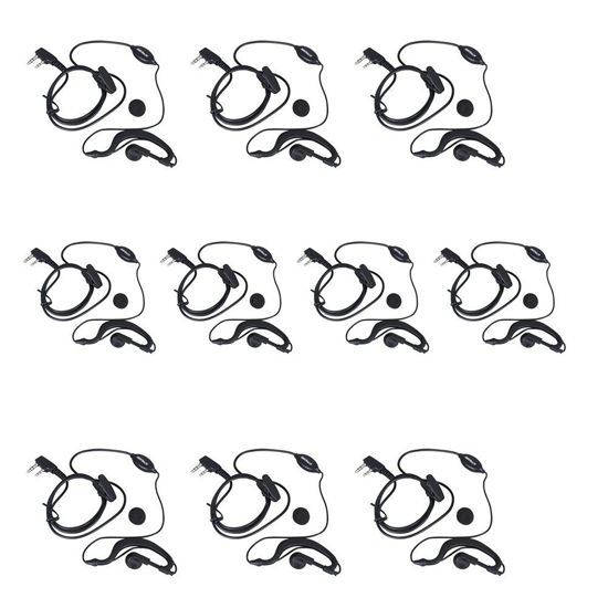 Picture of BestFace Newest 10 Pack Earpiece Headset Mic UV 5R/5RA/5RA+/5RB/5RC/5RD/5RE/5RE+ 666s 777s 888s Two-Way Radio