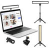 Picture of Video Conference Lighting, Webcam Light for Remote Working, Zoom Lighting for Laptop/Computer, Zoom Calls, Live Streaming, Self Broadcasting, Video Light with Tripod/Sturdy Clip,9000K Brightness