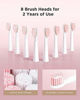 Picture of Electric Toothbrush, Fairywill Sonic Toothbrush for Adults with 8 Dupont Bursh Heads, Ultra Cleaning with 40,000 VPM 5 Modes 2 Hours Charging for 30 Days Use, E11 Pink Rechargeable Power Toothbrush