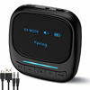 Picture of Bluetooth 5.0 Transmitter Receiver, KKUYI Wireless 3.5mm Audio Adapter, Low Latency Bluetooth Audio Transmitter for TV, Car, iPod, Home Stereo System