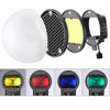 Picture of Mcoplus Magnetic Flash Diffuser Light Softbox Speedlite Adpater for Canon, Nikon,Sony, Godox or Other Flash