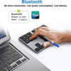 Picture of Bluetooth Number Pad, KcBlue Numpad Aluminum Rechargeable Wireless Numeric Keypad Slim 35-Keys Compatible for MacBook, MacBook Air/Pro, iMac and Windows Laptop Surface Pro etc