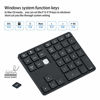 Picture of Protable Bluetooth Number Pad 35-Keys Rechargeable Aluminum Ultra-Slim Wireless Numeric Keypad Compatible with Windows/PC/Laptop Accounting Data Entry excel Spreadsheets and More