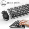 Picture of Wireless Keyboard and Mouse , 2.4GHz Full Size Wireless Keyboard and Mouse Ultra-Thin Keyboard Mouse for Computer, Laptop, PC, Desktop, Windows 7, 8, 10 -Black and Sliver