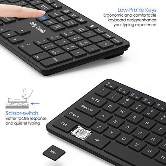 GetUSCart- Jelly Comb Bluetooth Keyboard K049 Full Size Bluetooth ...