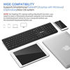 Picture of Jelly Comb Bluetooth Keyboard K049 Full Size Bluetooth Rechargeable Keyboard Ultra Slim Universal Design for Windows iOS Android Mac OS PC Laptop Tablet Desktop-(Black)