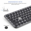 Picture of Wireless Keyboard and Mouse Combo, Jelly Comb 2.4G Slim Ergonomic Quiet Keyboard and Mouse with Round Keys for Windows, Laptop, PC, Notebook-Black and Gray