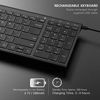 Picture of Wireless Keyboard Mouse, Jelly Comb 2.4GHz Ultra Slim Compact Full Size Rechargeable Wireless Keyboard and Mouse Combo for Laptop, Notebook, PC, Desktop, Computer, Windows OS - Black