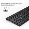 Picture of Wireless Keyboard Mouse, Jelly Comb 2.4GHz Ultra Slim Compact Full Size Rechargeable Wireless Keyboard and Mouse Combo for Laptop, Notebook, PC, Desktop, Computer, Windows OS - Black