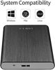 Picture of External Hard Drive 2TB HDD External Hard Drive USB 3.0 for PC, Mac, Desktop, Laptop, MacBook, Chromebook, Xbox One, Xbox 360 (2TB, Black)