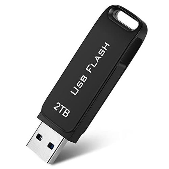 Picture of USB 3.0 Flash Drive Portable Thumb Drives Memory Stick Storage USB Drive External, High-Speed Jump Drive, Swivel Bulk Zip Drive for PC/Laptop (Black)