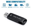 Picture of USB 3.0 Flash Drive Portable Thumb Drives Memory Stick Storage USB Drive External, High-Speed Jump Drive, Swivel Bulk Zip Drive for PC/Laptop (Black)