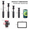 Picture of Newmowa 60 LED Clip Rechargeable Video Light Mini Extension Tripod Kit with Phone Holder,Soft Light Board,3200-5600K,3 Light Modes,for Vlog,Makeup,Video Conference,Compatible with Phones&Cameras