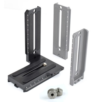 Picture of EaxanPic Aluminum L Bracket Vertical Horizontal Switching Quick Release Plate for Zhiyun Weebill-S Crane 2/3 Gimbal Stabilizer Tripod Monopod and SLRs