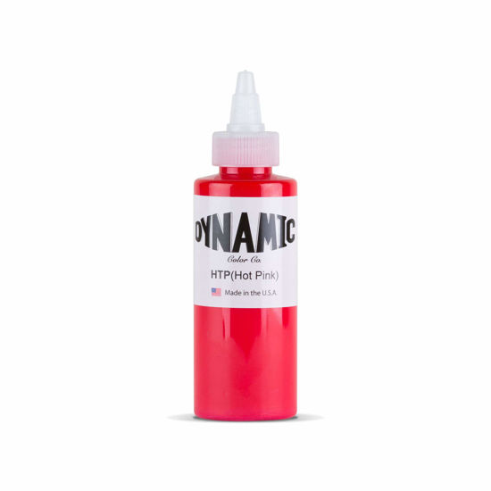 Picture of Dynamic Hot Pink Tattoo Ink Bottle 4oz