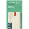 Picture of Cleanlogic Organic Cotton Exfoliating Stretch Washcloth, Natural, 3 Count