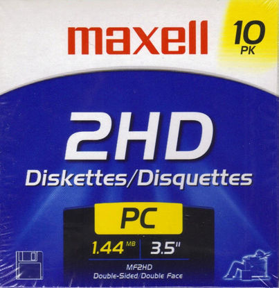 Picture of Maxell 3.5 " Floppy Disks MF2HD 1.44MB 10 Pk