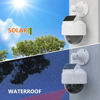 Picture of WALI Solar Powered Fake Security Camera,Dummy Fake Security Dome Camera Simulated Surveillance Cameras for Home & Business Outdoor/Indoor with Flashing Red LED(DOW-SOL),White