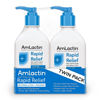 Picture of AmLactin Rapid Relief Restoring Body Lotion For Dry Skin - 7.9 oz Pump Bottles (Twin Pack) - 2-in-1 Exfoliator And Moisturizer With Ceramides And 15% Lactic Acid For 24-Hour Relief From Dry Skin